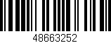 Código de barras (EAN, GTIN, SKU, ISBN): '48663252'