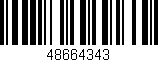 Código de barras (EAN, GTIN, SKU, ISBN): '48664343'