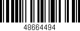 Código de barras (EAN, GTIN, SKU, ISBN): '48664494'