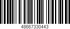 Código de barras (EAN, GTIN, SKU, ISBN): '48667330443'