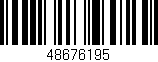 Código de barras (EAN, GTIN, SKU, ISBN): '48676195'