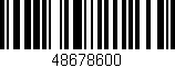 Código de barras (EAN, GTIN, SKU, ISBN): '48678600'