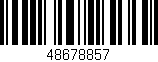 Código de barras (EAN, GTIN, SKU, ISBN): '48678857'