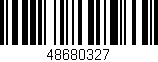 Código de barras (EAN, GTIN, SKU, ISBN): '48680327'