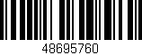 Código de barras (EAN, GTIN, SKU, ISBN): '48695760'