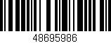 Código de barras (EAN, GTIN, SKU, ISBN): '48695986'
