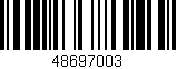Código de barras (EAN, GTIN, SKU, ISBN): '48697003'