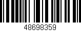 Código de barras (EAN, GTIN, SKU, ISBN): '48698359'
