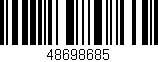 Código de barras (EAN, GTIN, SKU, ISBN): '48698685'