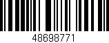 Código de barras (EAN, GTIN, SKU, ISBN): '48698771'