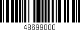 Código de barras (EAN, GTIN, SKU, ISBN): '48699000'