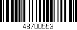 Código de barras (EAN, GTIN, SKU, ISBN): '48700553'