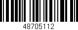 Código de barras (EAN, GTIN, SKU, ISBN): '48705112'