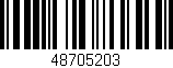 Código de barras (EAN, GTIN, SKU, ISBN): '48705203'
