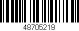 Código de barras (EAN, GTIN, SKU, ISBN): '48705219'