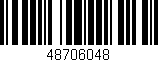 Código de barras (EAN, GTIN, SKU, ISBN): '48706048'