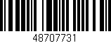 Código de barras (EAN, GTIN, SKU, ISBN): '48707731'