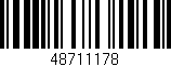 Código de barras (EAN, GTIN, SKU, ISBN): '48711178'