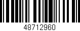 Código de barras (EAN, GTIN, SKU, ISBN): '48712960'