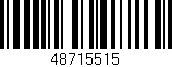 Código de barras (EAN, GTIN, SKU, ISBN): '48715515'
