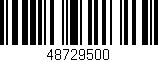 Código de barras (EAN, GTIN, SKU, ISBN): '48729500'