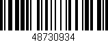 Código de barras (EAN, GTIN, SKU, ISBN): '48730934'