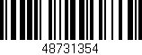 Código de barras (EAN, GTIN, SKU, ISBN): '48731354'