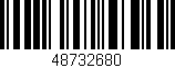 Código de barras (EAN, GTIN, SKU, ISBN): '48732680'