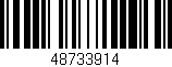 Código de barras (EAN, GTIN, SKU, ISBN): '48733914'