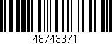 Código de barras (EAN, GTIN, SKU, ISBN): '48743371'