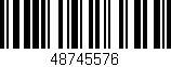 Código de barras (EAN, GTIN, SKU, ISBN): '48745576'