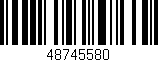 Código de barras (EAN, GTIN, SKU, ISBN): '48745580'