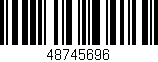 Código de barras (EAN, GTIN, SKU, ISBN): '48745696'