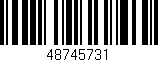 Código de barras (EAN, GTIN, SKU, ISBN): '48745731'