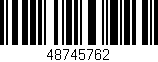 Código de barras (EAN, GTIN, SKU, ISBN): '48745762'