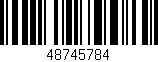 Código de barras (EAN, GTIN, SKU, ISBN): '48745784'