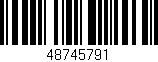 Código de barras (EAN, GTIN, SKU, ISBN): '48745791'
