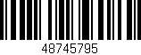 Código de barras (EAN, GTIN, SKU, ISBN): '48745795'