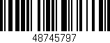 Código de barras (EAN, GTIN, SKU, ISBN): '48745797'