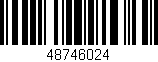 Código de barras (EAN, GTIN, SKU, ISBN): '48746024'