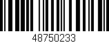 Código de barras (EAN, GTIN, SKU, ISBN): '48750233'