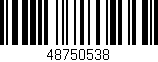 Código de barras (EAN, GTIN, SKU, ISBN): '48750538'