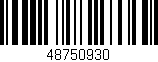 Código de barras (EAN, GTIN, SKU, ISBN): '48750930'