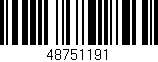 Código de barras (EAN, GTIN, SKU, ISBN): '48751191'