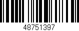 Código de barras (EAN, GTIN, SKU, ISBN): '48751397'