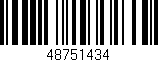 Código de barras (EAN, GTIN, SKU, ISBN): '48751434'