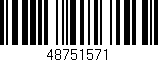 Código de barras (EAN, GTIN, SKU, ISBN): '48751571'