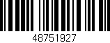 Código de barras (EAN, GTIN, SKU, ISBN): '48751927'