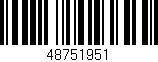 Código de barras (EAN, GTIN, SKU, ISBN): '48751951'