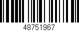 Código de barras (EAN, GTIN, SKU, ISBN): '48751967'